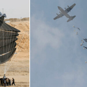 gazzeye havadan insani yardim malzemeleri indirildi VdrJ4LVz