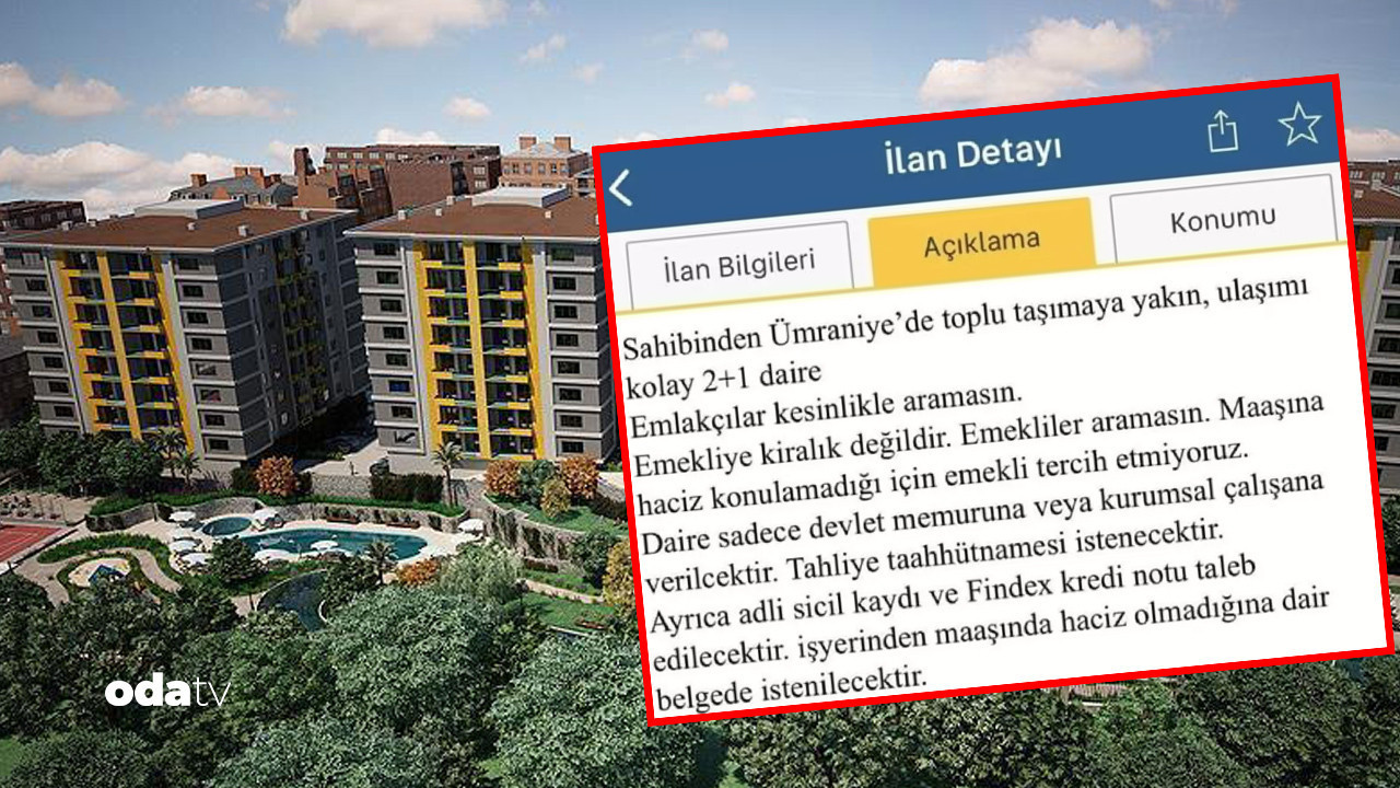 Pes dedirten kiralık ev ilanı: ‘Emekli aramasın maaşına haciz konulmuyor’