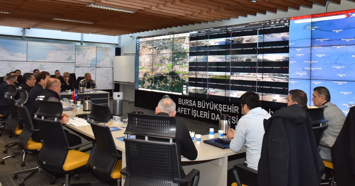 Bursa Büyükşehir’den kış tatbikatı