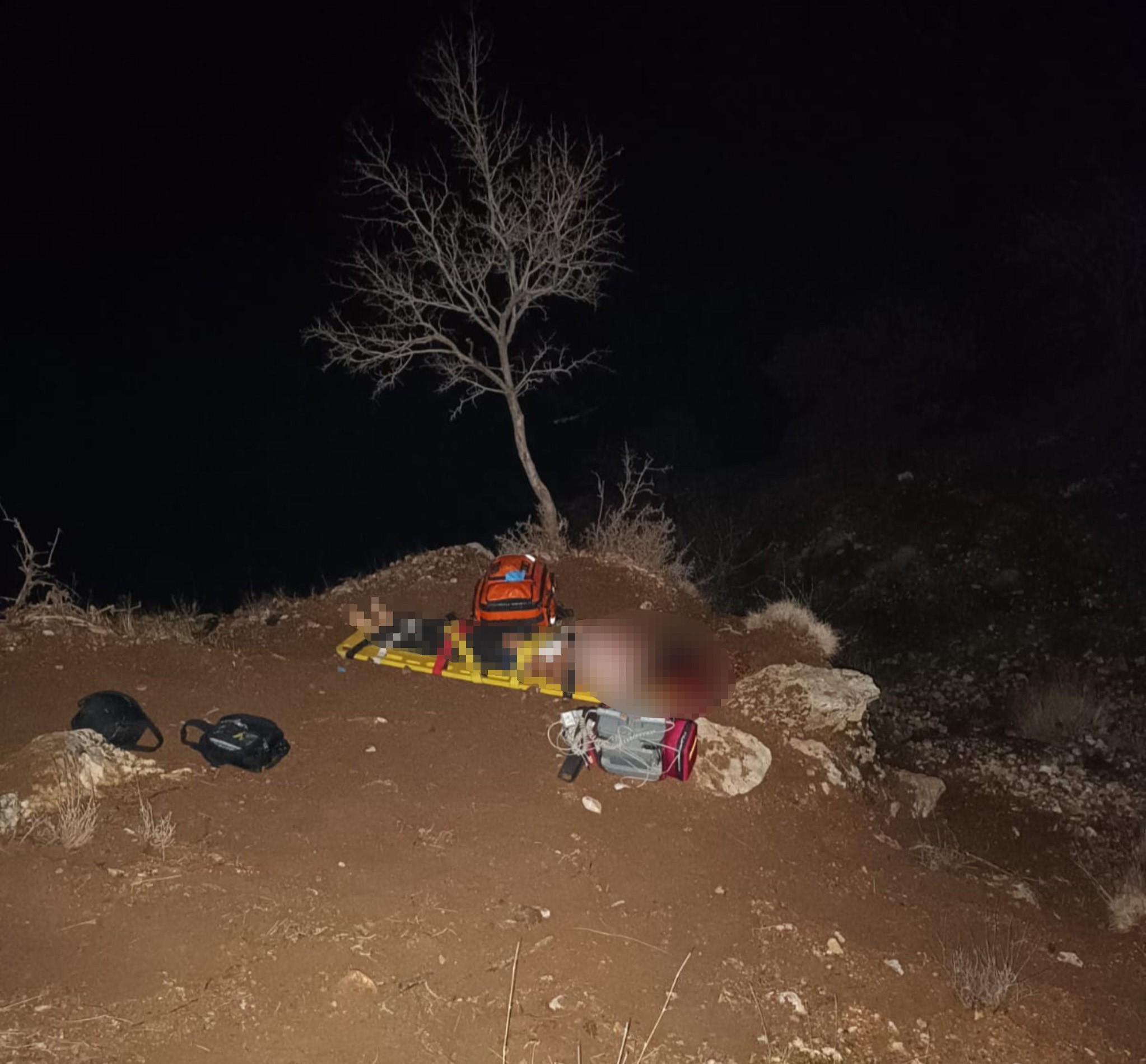 Domuz avında vurulan genç uçuruma düştü